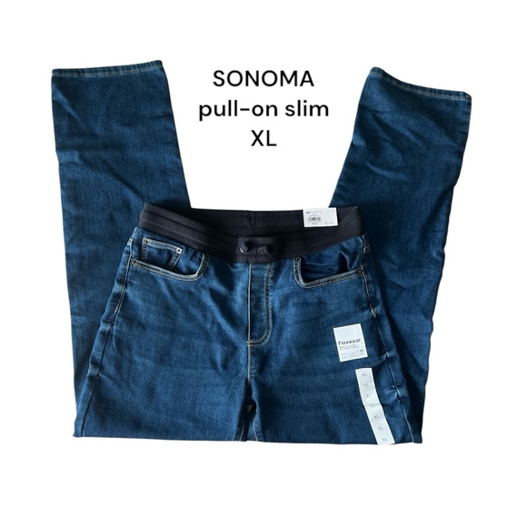 SONOMA GOODS FOR LIFE Pull-On Slim Jean draw string style
X-LARGE NWT - Picture 1 of 16